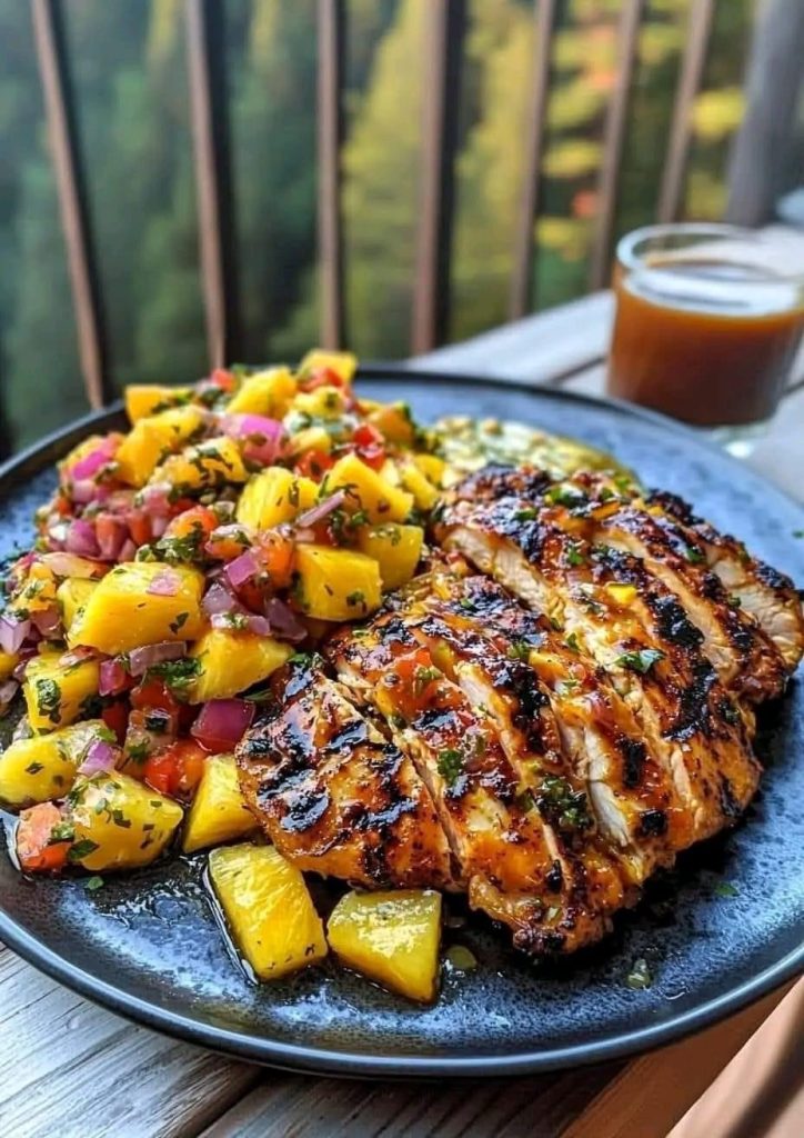 Lemon Ginger Chicken with Pineapple Mango Salsa – Tasty Recipes